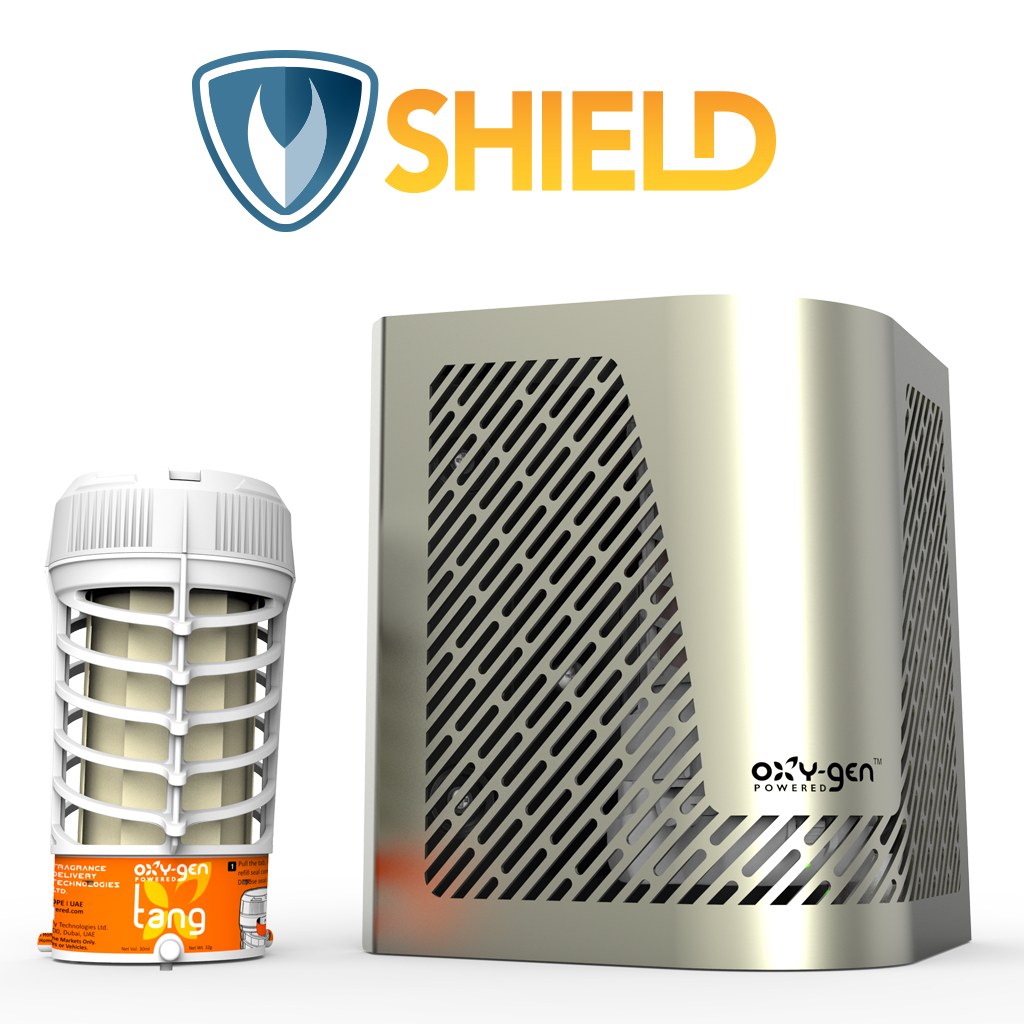 Shield System O2 Shield - Vandal Proof Dispenser - Oxygen Powered Air Freshening System